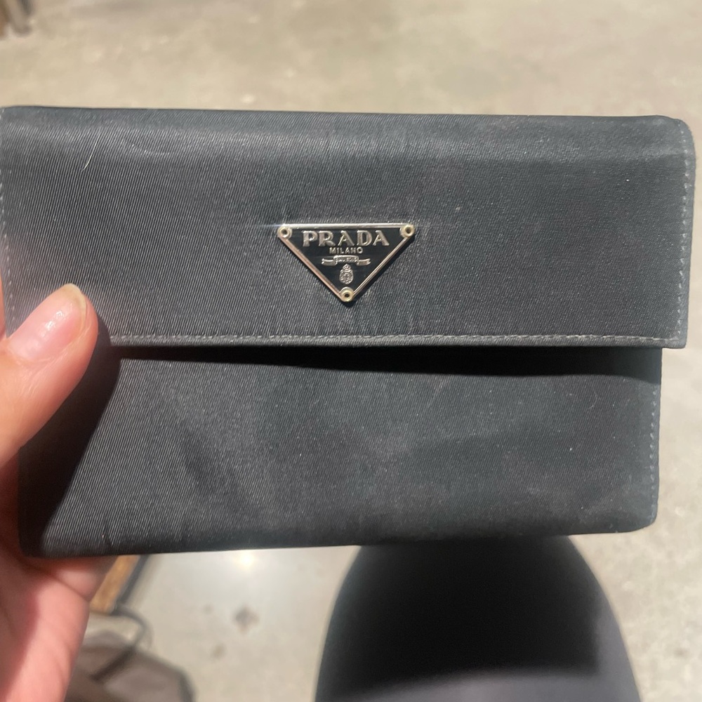 Prada Trifold Nylon Wallet
